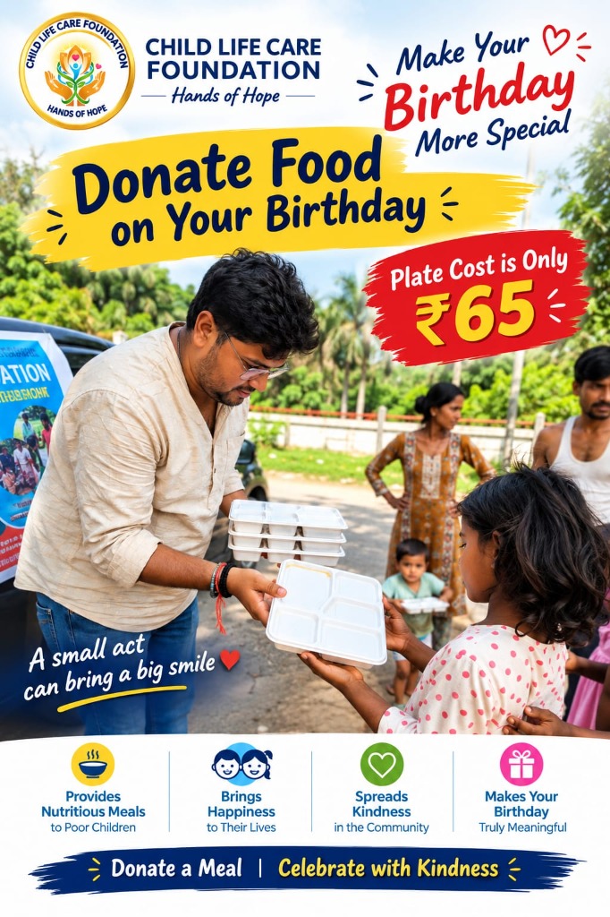 Donate Food on Your Birthday - Child Life Care Foundation